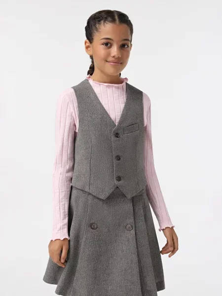 Дитячий Жилет Braska вовна/поліестер сірий