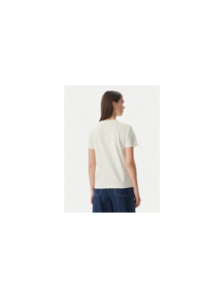 Calvin Klein Jeans Majica SS Kremna Regular Fit