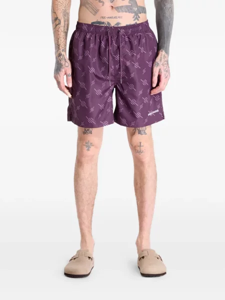 Slip de baie Daily Paper cu imagine violet