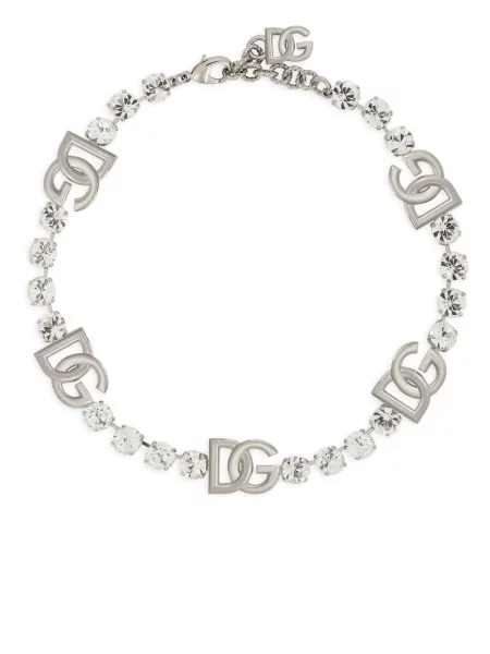 Colier Dolce & Gabbana de cristal argintiu