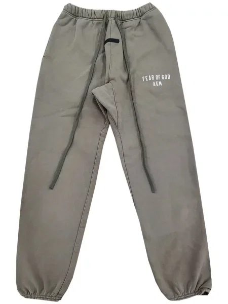 Pantaloni Fear Of God Essentials cu imagine verde