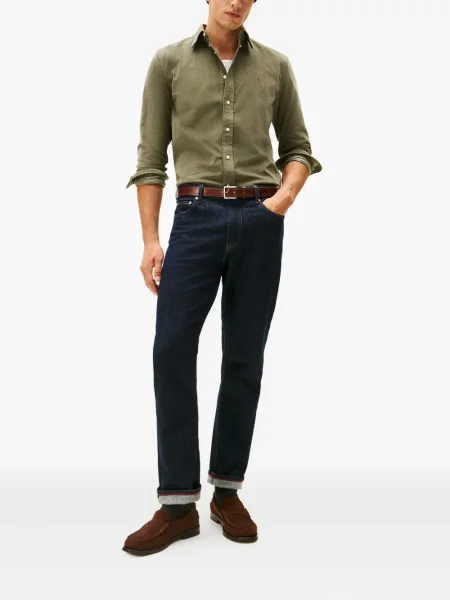 Samt košulja Tommy Hilfiger zelena