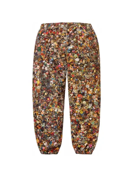 Pantaloni Supreme cu imagine alergare maro