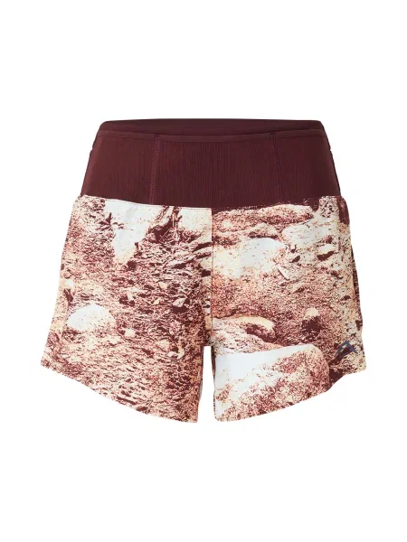 NIKE Športne hlače TRAIL losos / burgund bela