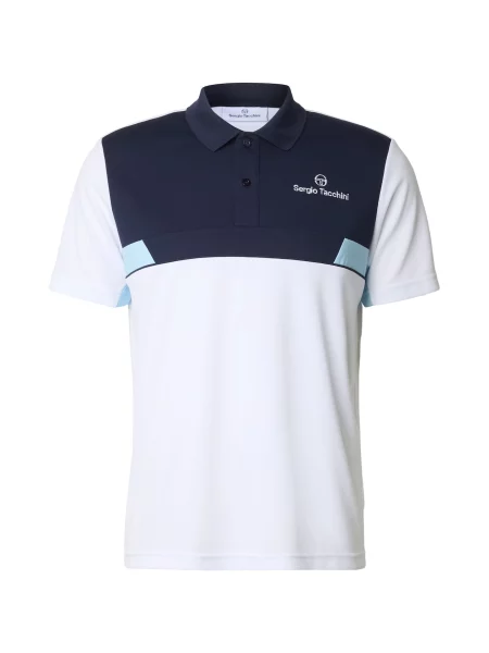 Sergio Tacchini Tricou Granada bleumarin / albastru deschis alb