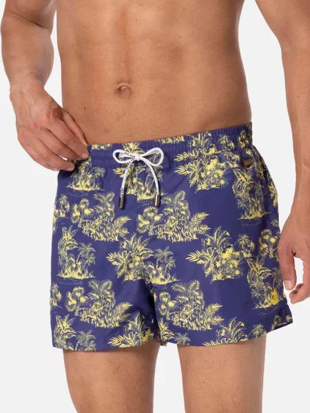 Пляжные мужские шорты с принтом