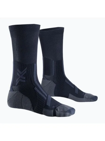 Мъжки чорапи за бягане X-Socks Trailrun Perform Crew black/charcoal черно