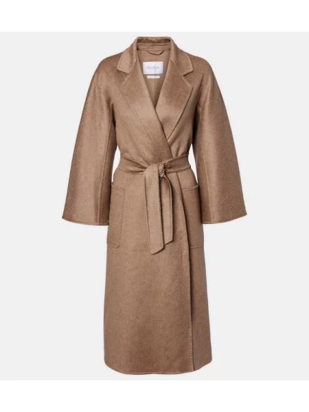 Płaszcz Max Mara z kaszmiru beżowy
