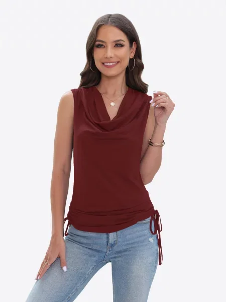 Imily Bela Top roşu închis