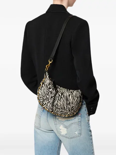 Geantă Isabel Marant cu model zebră