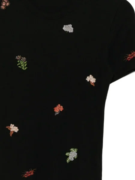 Tricou Jnby cu broderie negru