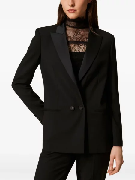 Sacou Twinset lung negru