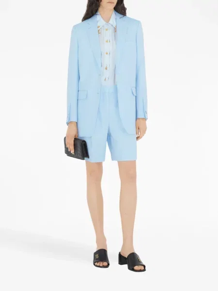 Šortai Burberry aukštu liemeniu mėlyna