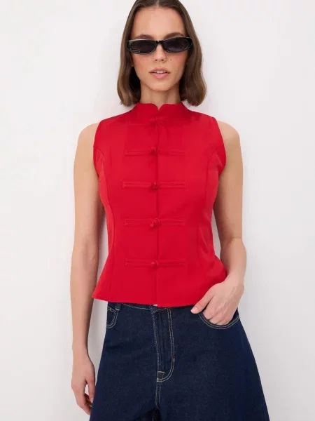 Trendyol Vestă de costum roșu