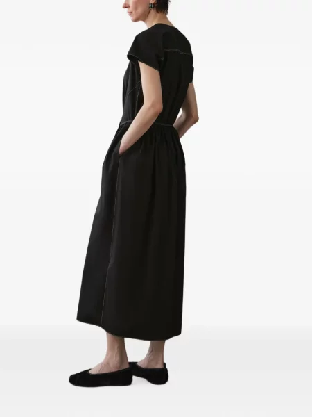 Rochie maxi Less fără mâneci negru