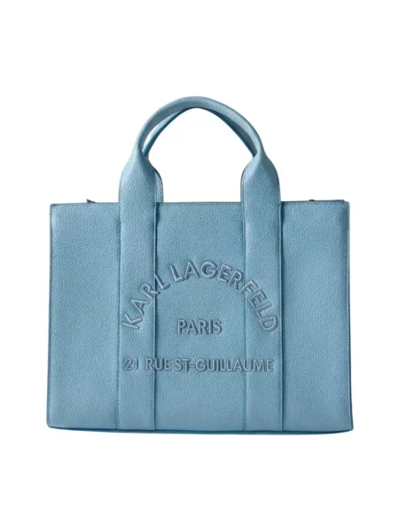 Karl Lagerfeld torebka tote z imitacji skóry K/RSG MD niebieska
