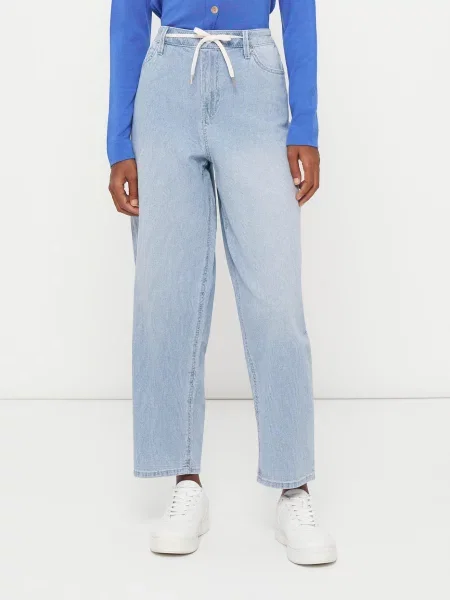 S.Oliver Jeans albastru denim alb