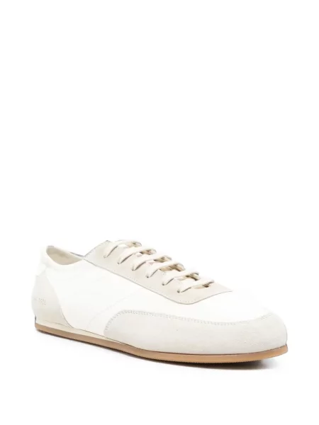 Sneakerși Common Projects din piele alb