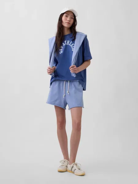 GAP Tricou supradimensional safir / alb albastru