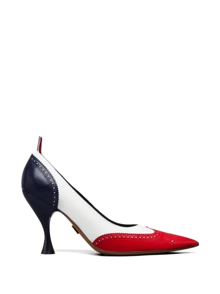 Pantofi cu toc Thom Browne din piele alb