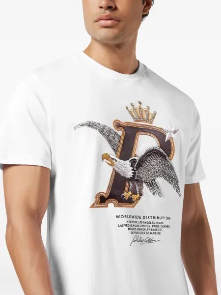 Tricou Philipp Plein alb