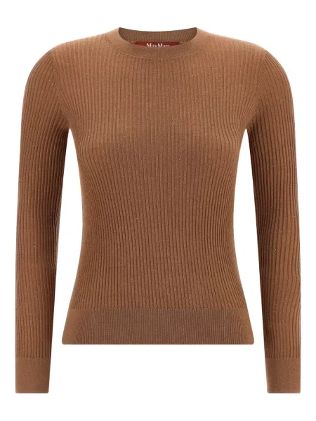 Pulover Max Mara cu paiete maro