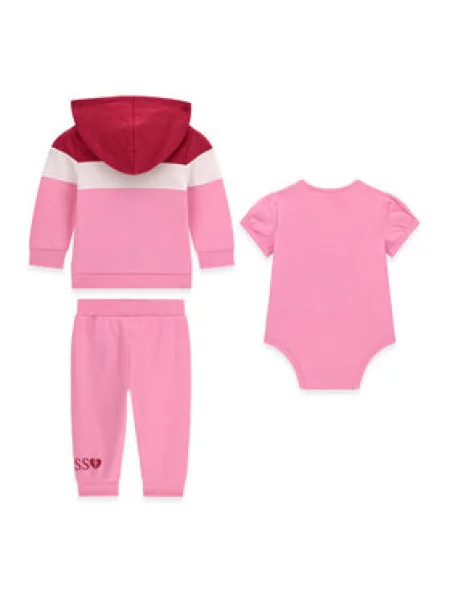 Guess Pulóver Body és melegítőnadrág szett Világos rózsaszín
