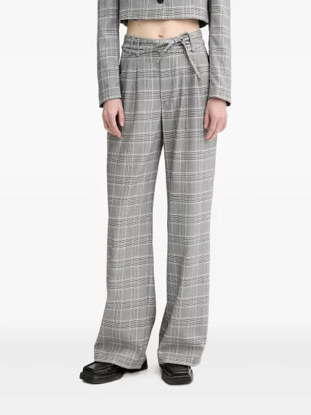 Spodnie Alohas w kratkę szare