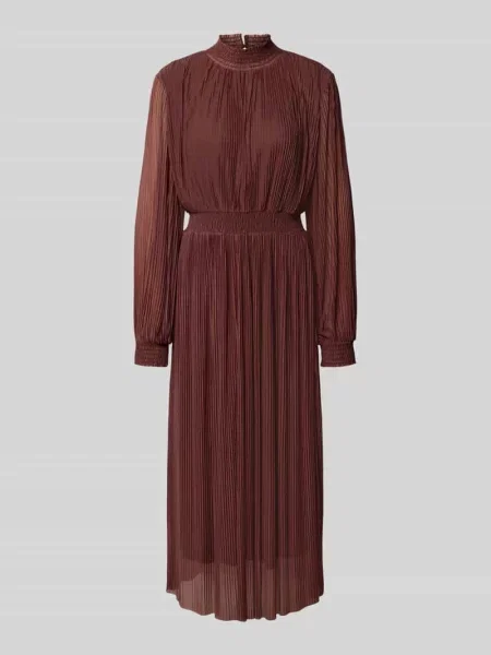Długa sukienka ze stójką model ‘Julia’ Guido Maria Kretschmer Woman bordowa