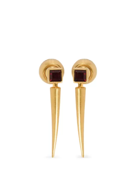 Cercei Jil Sander cu garnet galben