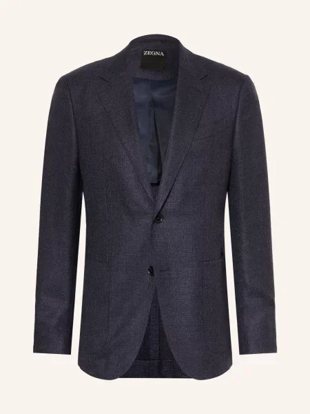 Zegna Sako Regular Fit tmavě modrá
