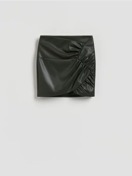 Reserved Fustă cloș verde-închis verde