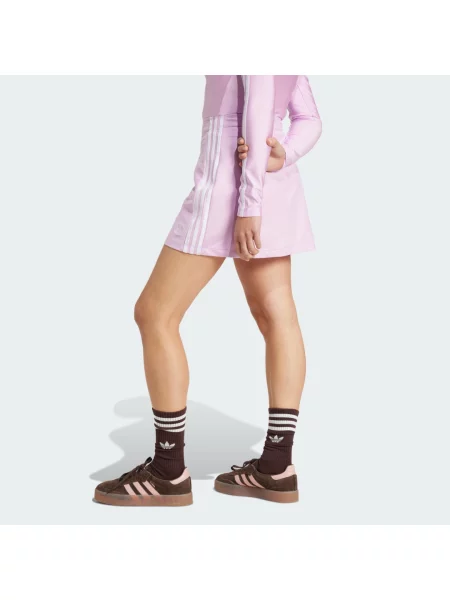 Adidas Originals spódnica fioletowy mini prosta różowa