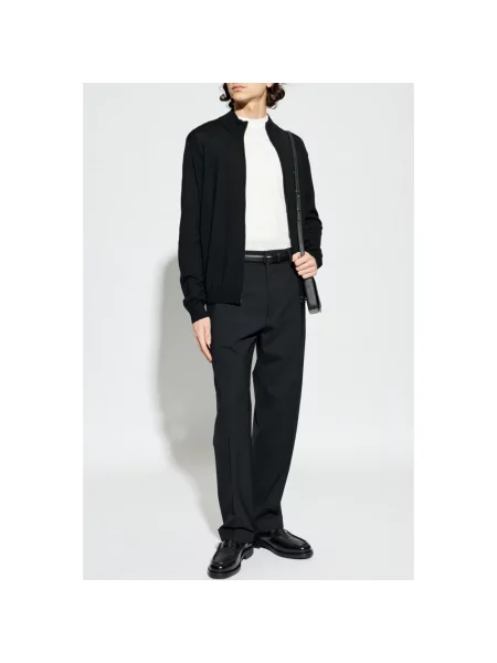 Kardigan Emporio Armani wełniany czarny