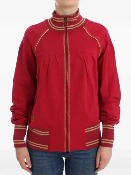 Cardigan John Galliano cu imagine roșu