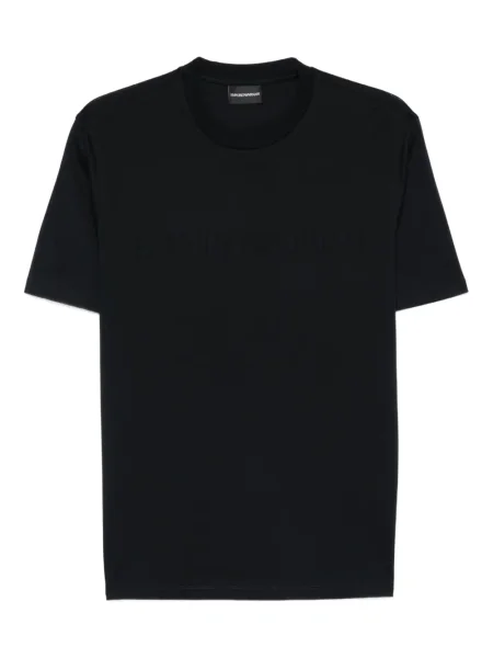 Tricou Emporio Armani cu decolteu rotund albastru