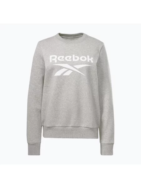 Mikina Reebok Identity Big Logo Fleece Crew medium grey heather šedá
