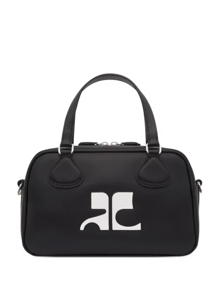 Geanta de piele Courreges din piele negru
