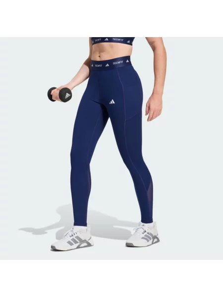Legíny Techfit Stash Pocket Full-Length bílé