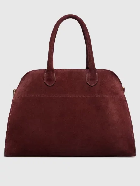 Замшева сумка-тоут Babe Pay Pls бордова