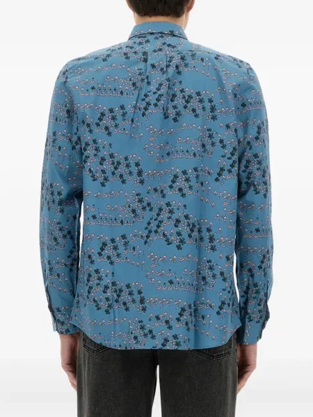 Cămașă Ps Paul Smith cu model floral albastru