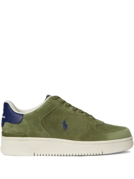Πλεκτή μακρύς φόρεμα σε στυλ πουκάμισου Polo Ralph Lauren με halter λαιμόκοψη λευκό