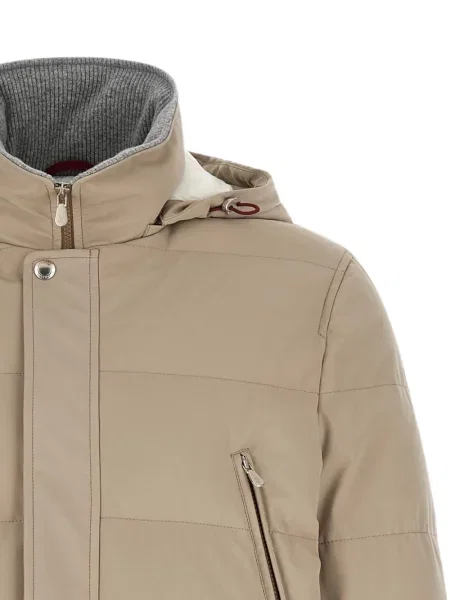 Geacă parka Brunello Cucinelli cu glugă