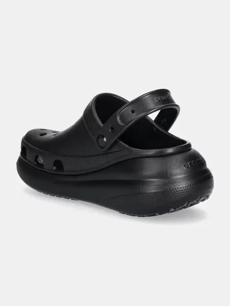 Pantofle Crocs Classic Crush Clog na platformě černá