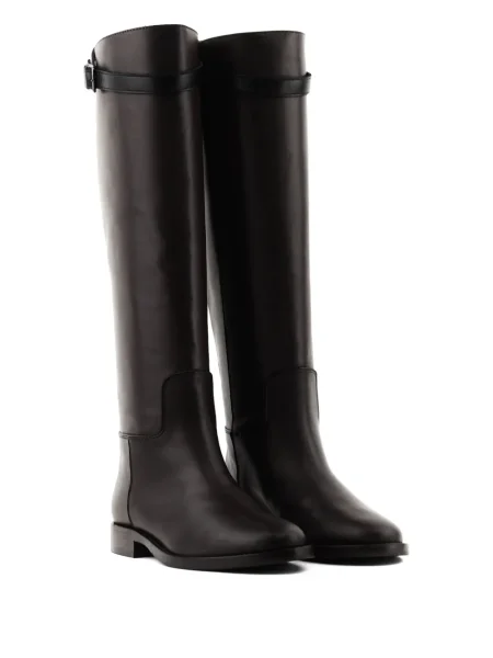 Botine Paul Warmer din piele cu cataramă cu bretele maro
