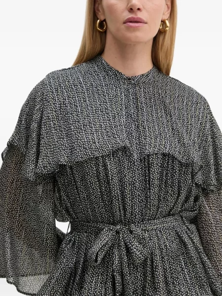 Rochie mini Bruuns Bazaar plisată de costum negru