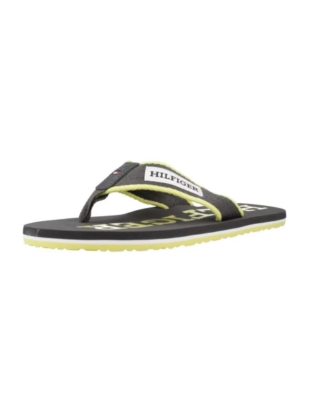 Olcsóbban. Férfi flop-flop papucs Tommy Hilfiger Patch Beach Sandal dark ash. Méret: 40 EU szürke