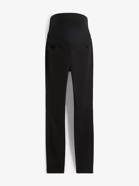 Jegginsy ciążowe ze stretchem Skinny czarne