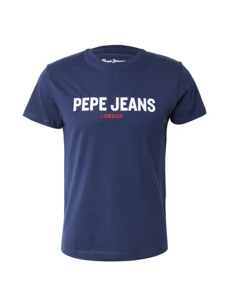 Pepe Jeans Tricou albastru închis / roșu alb