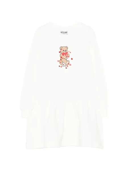 Sukienka dziecięca Moschino biała